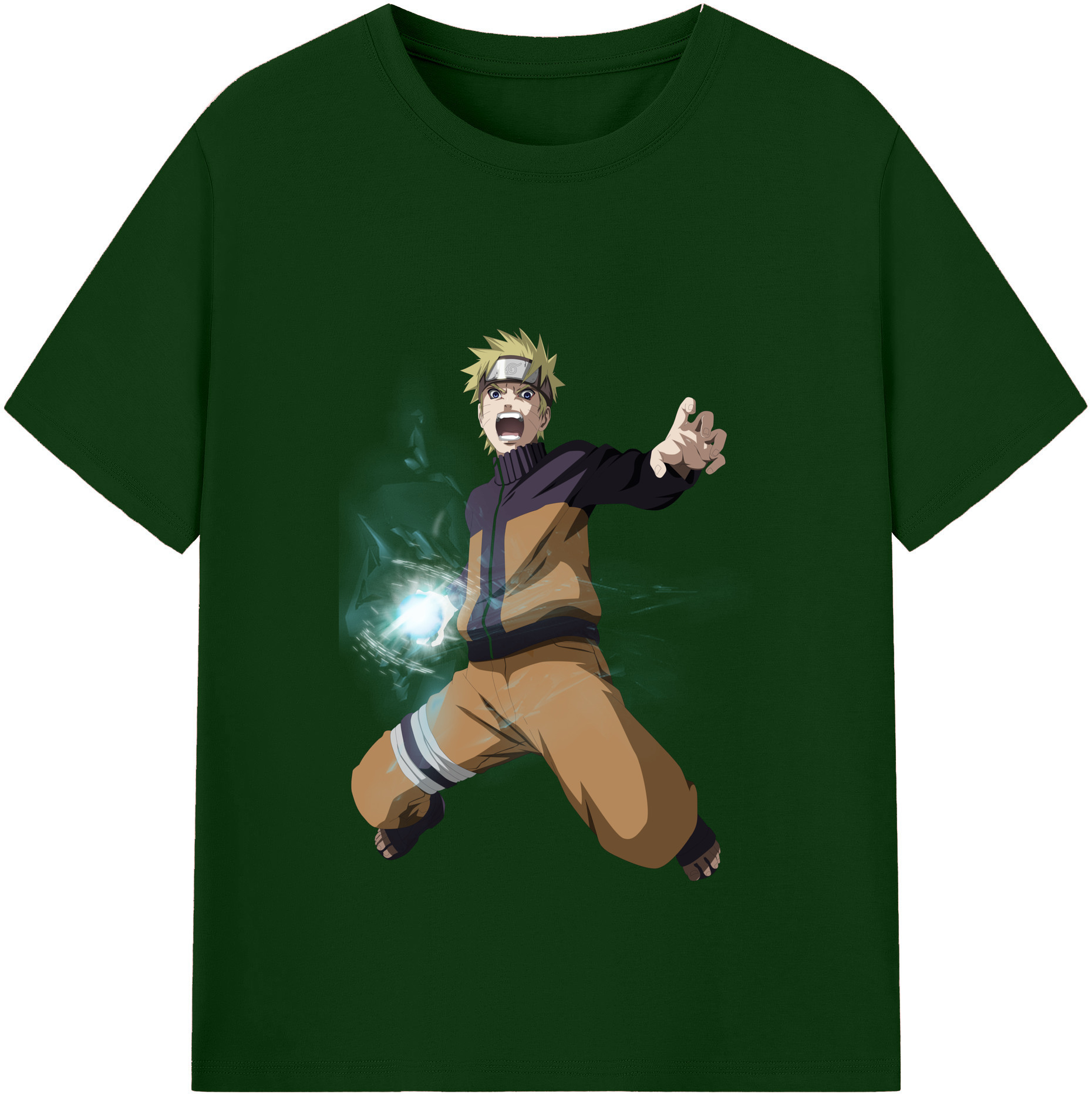 （画像用） NARUTO -ナルト- うずまき ナルト Uzumaki Naruto 綿100％半袖Tシャツ（フロントプリント）
